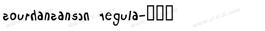 SourHanSansCN Regula字体转换